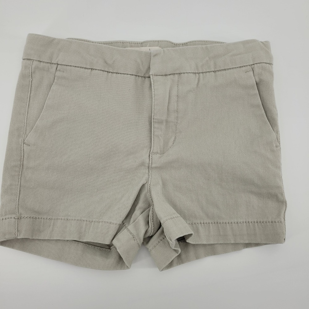 Copper Key Girls Khaki Chino Shorts Tan Adjustable Waist Size 6X School Preppy